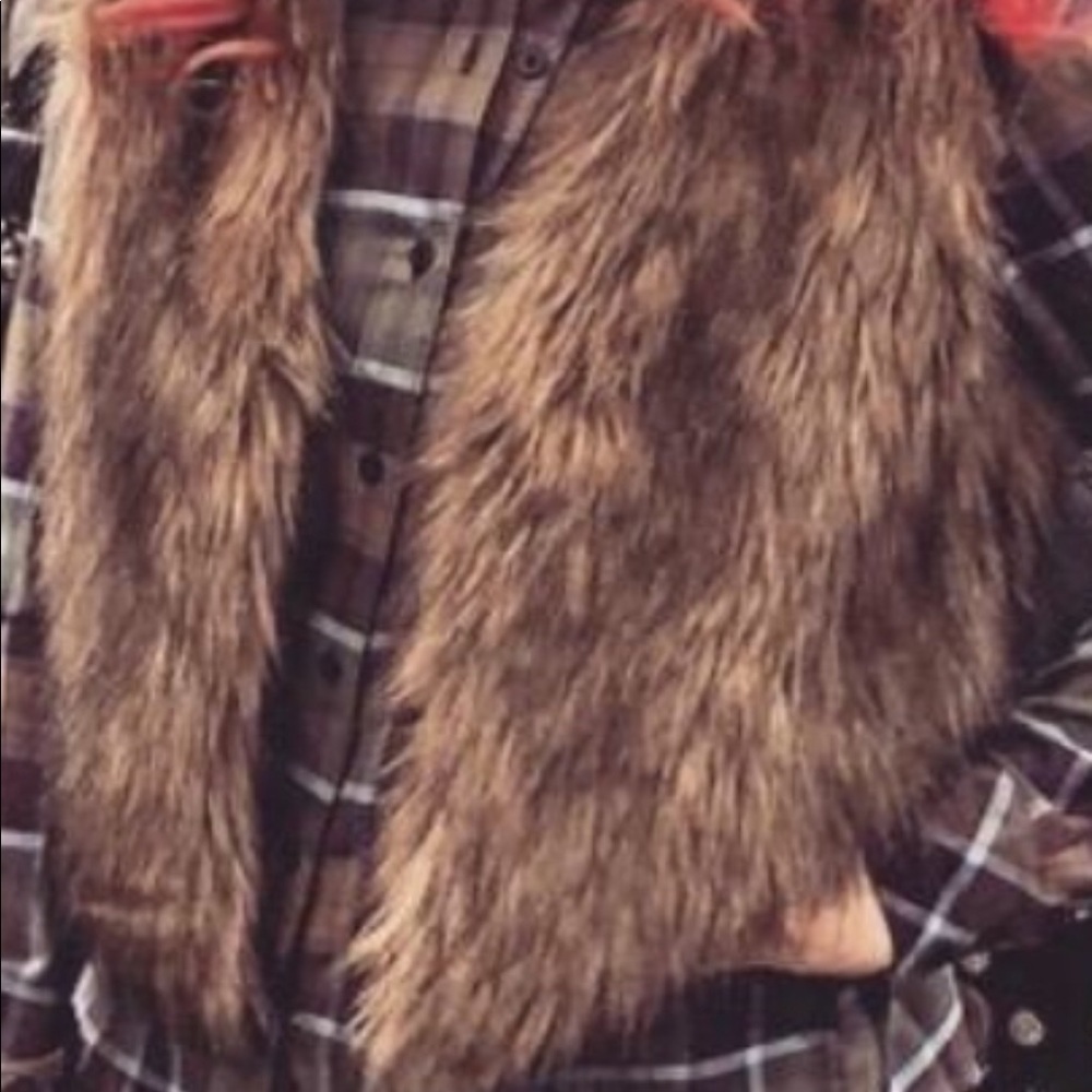 Faux fur vest
